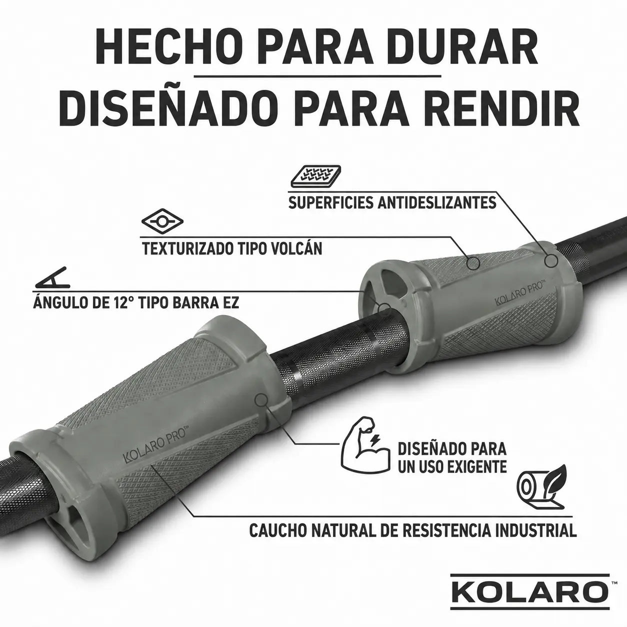Grips angulados en forma de N